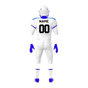 Kit d'uniformes de football américain à sublimation, col en V, uniforme de football américain d'entraînement en club avec nom et numéro d'équipe - Product Image 4