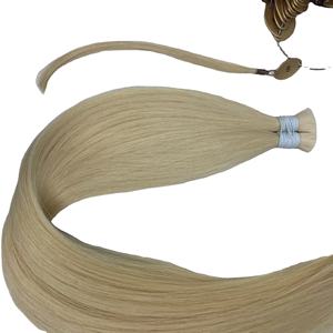 Vente en gros 100% Extensions de cheveux Remy brutes non transformées vietnamiennes à cuticule alignée Double trame un cheveu de donneur - Product Image 4