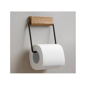 Porte-rouleau de papier toilette en bois nouvellement décor rustique salle de bain mural stockage en bois porte-papier hygiénique - Product Image 5