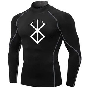 Nouvelle collection Premium Rash Guard 3D imprimé Slim Fit Jogging porter des manches longues de haute qualité personnalisé Gym entraînement hommes chemise - Product Image 6