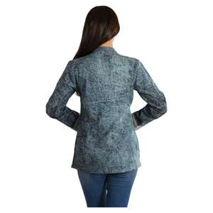 Fait à la main Style bohème femmes Denim broderie haut Unique Vintage été vêtements d'extérieur Sexy Boho Hippie Designer haut - Product Image 5