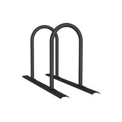 Sistema di supporto a binario con 2 supporti in tubo rotondo Ø 48 mm – 1400 × 460 mm, da avvitare, grigio - Product Image 4