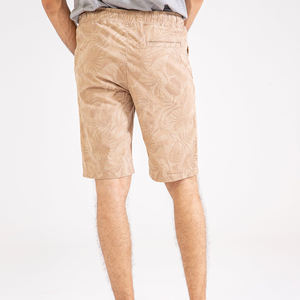 Shorts de sport en coton élastique personnalisables pour hommes, style streetwear, poches, 100 % coton, motif uni, séchage rapide pour l'entraînement et la course à pied - Product Image 2