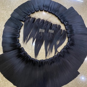 Extensiones de Cabello Virgen Remy HD de Doble Trama, 5x5 para Encaje, 30 Pulgadas, Liso, Máquina de Doble Trama, Todos los Colores, Vietnamitas - Product Image 1