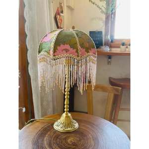 Abat-jour en laiton et rotin marocain fait main, éclairage décoratif, fournisseur en gros USA Etsy eBay Shopify, livraison directe - Product Image 1