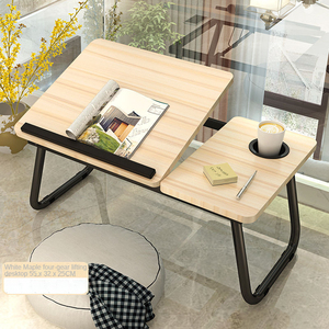 Scrivania del <span class=keywords><strong>Computer</strong></span> regolabile pieghevole camera da letto per lo studente di scrittura pigro tavolino per la casa dormitorio - Product Image 4