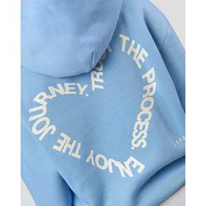 Unisex Oversize Knitted Hoodie-Love the Process Open Air for off White - Product Image 5