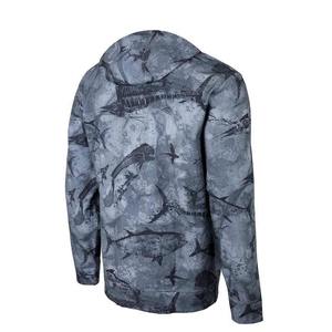 Traje de pesca con protección solar, estampado de sublimación transpirable, secado rápido, hielo UPF50 + protección UV, equipo de pesca de verano, camisa con capucha - Product Image 5