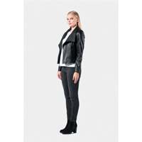 Veste en cuir véritable pour femme Taylor, coupe parfaite, fermetures éclair YKK, doublure en acétate, poches intérieures, matière en daim souple, tailles XXL/XL