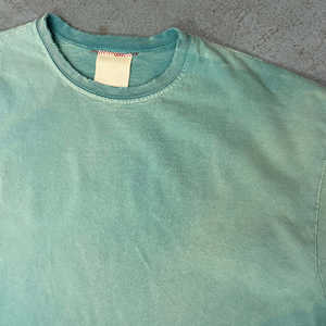 Kivotech-Camiseta con degradado desgastado para hombre, ropa de manga corta informal lavada de gran tamaño, venta al por mayor - Product Image 3