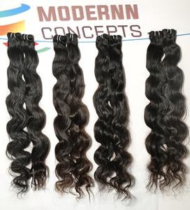 Raw natural Virgin 100% cabello sin procesar barato bodywave color negro paquete indio templo extensiones de cabello humano - Product Image 5