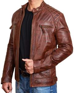 High Quality Black Leather <b>Jacket</b> <b>for</b> <b>Men</b> Custom Logo Thick Warm Breathable Plus Size Zipper Closure New <b>jacket</b> <b>for</b> <b>men</b> - Product Image 5