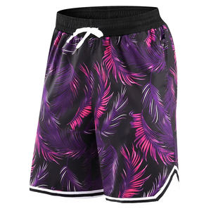 Pantalones cortos de baloncesto de mejor estilo para hombre, sublimación completa impresa, de secado rápido y transpirable, precio barato al por mayor - Product Image 5