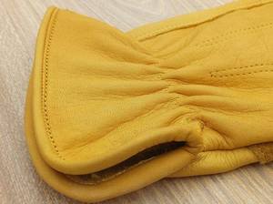 Gants OEM en cuir de mouton refendu à deux doigts Gants de sécurité industriels ignifuges anti-coupure Caractéristiques extérieures - Product Image 3