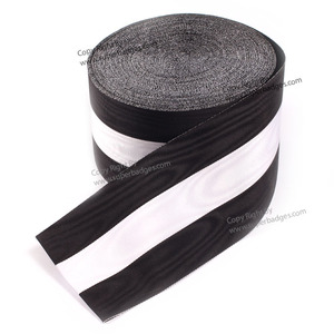 OEM Wholesale Recycled Thread Grosgrain Moire Medal <b>Ribbon</b> Customized Solid Color Awards and <b>Decorations</b> Supply - Product Image 6