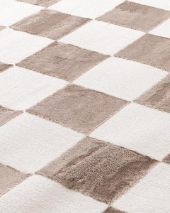 Tapis en polyester de style machine pour décoration intérieure moderne avec damier de jade en polypropylène - Product Image 2