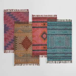 Alfombra Kilim de lana de la mejor calidad 100% para casas de calidad, alfombra geométrica de yute de lana para decoración de lujo para el hogar - Product Image 6