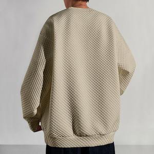 Sweat à capuche d'hiver pour homme, taille grande, original, 100% polyester, col rond, pull-over, leggings, poche, texture tricotée haute, coupe ample, 300g - Product Image 3