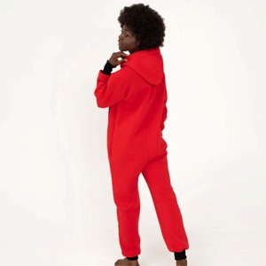 Onesie en molleton doux et confortable pour femmes-Tissu de haute qualité-Idéal pour la détente et les vêtements décontractés - Product Image 4