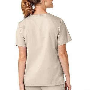 Blouses médicales personnalisées de haute qualité à manches courtes pour médecins et infirmières, unisexe, en toile, vente en gros directe d'usine - Product Image 6