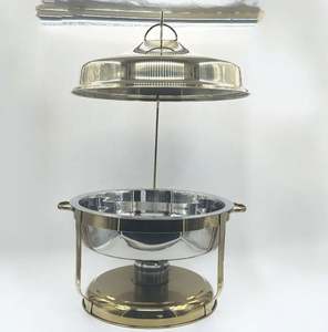 Vente de chauffe-plats ronds pour la restauration d'hôtel chauffe-plats de buffet en acier inoxydable de taille personnalisée pour l'hôtel - Product Image 4