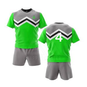 Uniformes de Rugby Transpirables de Alta Calidad al por Mayor, Tallas Grandes, 100% Poliéster, Logotipo Personalizado, Uniformes Completos para Equipos - Product Image 1