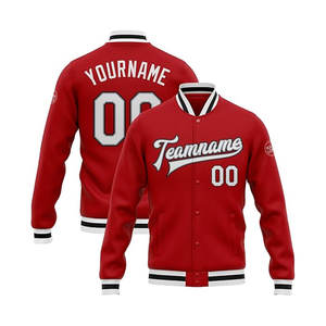 Chaqueta Universitaria con Cuerpo de Lana y Mangas de Cuero Genuino, con Parche de Chenilla Personalizado y Ajuste Atlético Clásico, Servicio OEM Disponible - Product Image 1