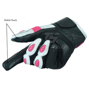 ถุงมือมอเตอร์ไซค์ หนังน้ำหนักเบาระบายอากาศได้ดี ปิดด้วยตะขอและห่วงแบบเต็มนิ้ว คุณภาพสูงสำหรับการแข่งรถมอเตอร์ไซค์ กีฬากลางแจ้ง - Product Image 5