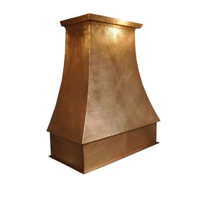 Hotte murale en cuivre pur sur mesure pour îlot de cuisine et foyer, idéale pour cuisine de ferme de luxe - Product Image 5