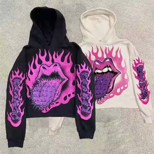 Venta al por mayor de calidad Puff Impresión de peso pesado de algodón sudaderas con capucha de los hombres sudaderas ropa - Product Image 6