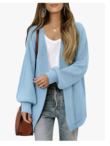 Cárdigan Largo Holgado para Mujer, Diseño Grueso, Abertura Frontal, Otoño, Nuevo, Directo de Fábrica con Logotipo Personalizado de Bangladesh - Product Image 4