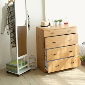 Sturdy Wooden Tall <b>Storage</b> Dresser <b>Chest</b> Cabinet Organizer Unit 5-Drawer <b>Chest</b> - Product Image 5