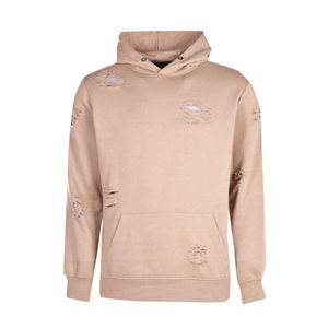 Vintage Distressed Lettre Broderie Cropped Zipper & Pull Sunfade Acid Wash Cropped Hoodie Hommes Hoodies & Sweatshirts - Product Image 2