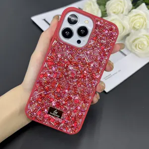 Чехол для мобильного телефона с разноцветными бриллиантами