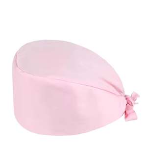 Gorros de fregado de algodón transpirable para personal médico y quirúrgico dental con corbata ajustable y cómodo uso durante todo el día - Product Image 2