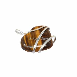 Meilleure Qualité Agate Améthyste Coeur Forme Pendentif Fil Enveloppé Gemme pour La Décoration De La Maison-En Gros Améthyste Coeur Pierre Pendentif - Product Image 6