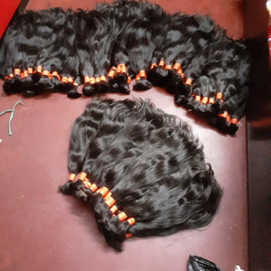 100% naturel en vrac cheveux indiens vierge vague d'eau vague profonde et lâche vague profonde Styles doux et imperméable cheveux humains - Product Image 4