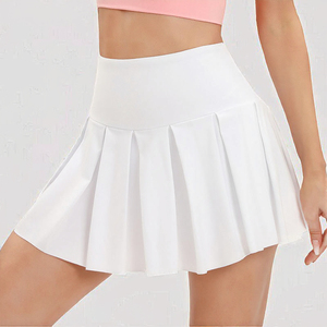 Jupe courte de sport pour femmes, pantalon de yoga à séchage rapide, tennis, golf, badminton, danse, plissée, spandex/polyester 180g - Product Image 4