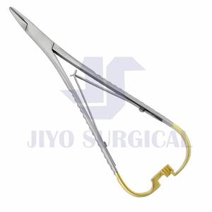 Mathieu ที่ใส่เข็มแบบแมนนวลขนาด17ซม./51/2ทำจากสเตนเลสอุปกรณ์พื้นฐานเครื่องมือผ่าตัด - Product Image 6