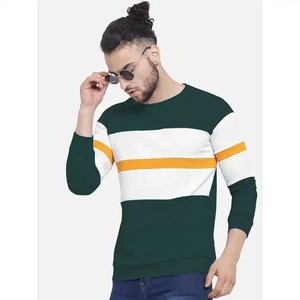 Venta al por mayor personalizado logotipo bordado sudaderas con capucha Unisex Casual en blanco 100 liso algodón polar cuello redondo sudadera para hombres logotipo personalizado - Product Image 3