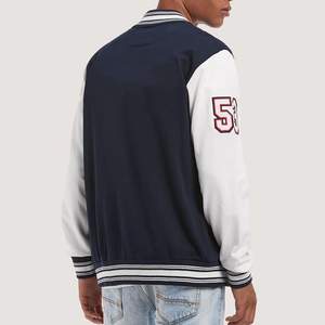 Best Supplier Men's Stand Collar Embroidered Varsity Jacket for Winter High Demand Bulk Quantity with Front Logo Position - Product Image 2