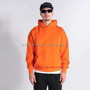 Sweat-shirts à capuche pour hommes de haute qualité personnalisés, streetwear, épaules tombantes, coton lourd, sweat-shirts à capuche pour hommes - Product Image 1