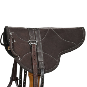 Sous-selle de dressage anglais personnalisable de haute qualité en polycoton, cuir, polaire et rembourrage en polyester pour cheval - Product Image 4