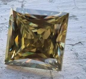 สแควร์เจ้าหญิงตัด Moissanite เพชร VVS ที่ยอดเยี่ยมตัด Moissanite หลวมทําสําหรับ Moissanite จี้เครื่องประดับที่กําหนดเอง - Product Image 5