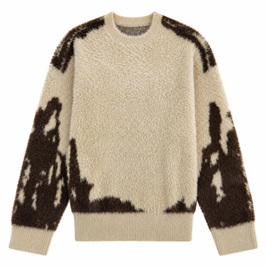 Suéter de Cachemira con Capucha Extra Grande, Cuello Redondo, Suave, Transpirable, Antiarrugas, con Forro de Lana, Ropa Casual de Invierno para Hombre - Product Image 1