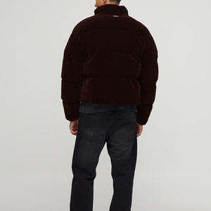 เสื้อโค้ทกันน้ำสำหรับผู้ชายไซส์ใหญ่พิเศษแบบสั่งทำได้ ขายส่ง เสื้อแจ็คเก็ตบุใยฝ้ายแบบโอเวอร์ไซส์ เงา สำหรับฤดูหนาว - Product Image 5