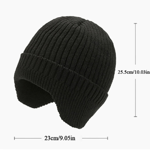 Gorro de punto de invierno Unisex de alta calidad bordado 3D logotipo personalizado Color sólido transpirable impermeable suave de moda - Product Image 6