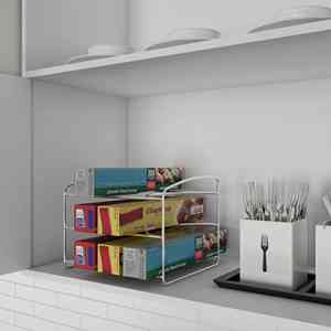 Armoire à 3 niveaux étagère à épices en acier inoxydable couleur argent poli fini multifonctionnel cuisine stockage utilisation organisateur nouveaux prix - Product Image 4