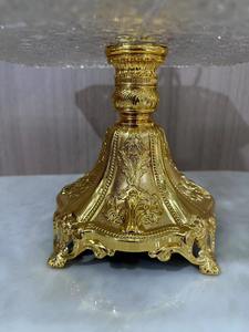 Plateau de fruits moderne et attrayant en cristal et plaqué or pour la décoration de mariage ou de fête d'hôtel à la maison - Product Image 6