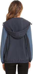 Chaquetas Impermeables Reversibles con Capucha para Mujer, Transpirables, de Secado Rápido, Resistentes al Viento, con Cremallera, Personalizables OEM, para Invierno - Product Image 4